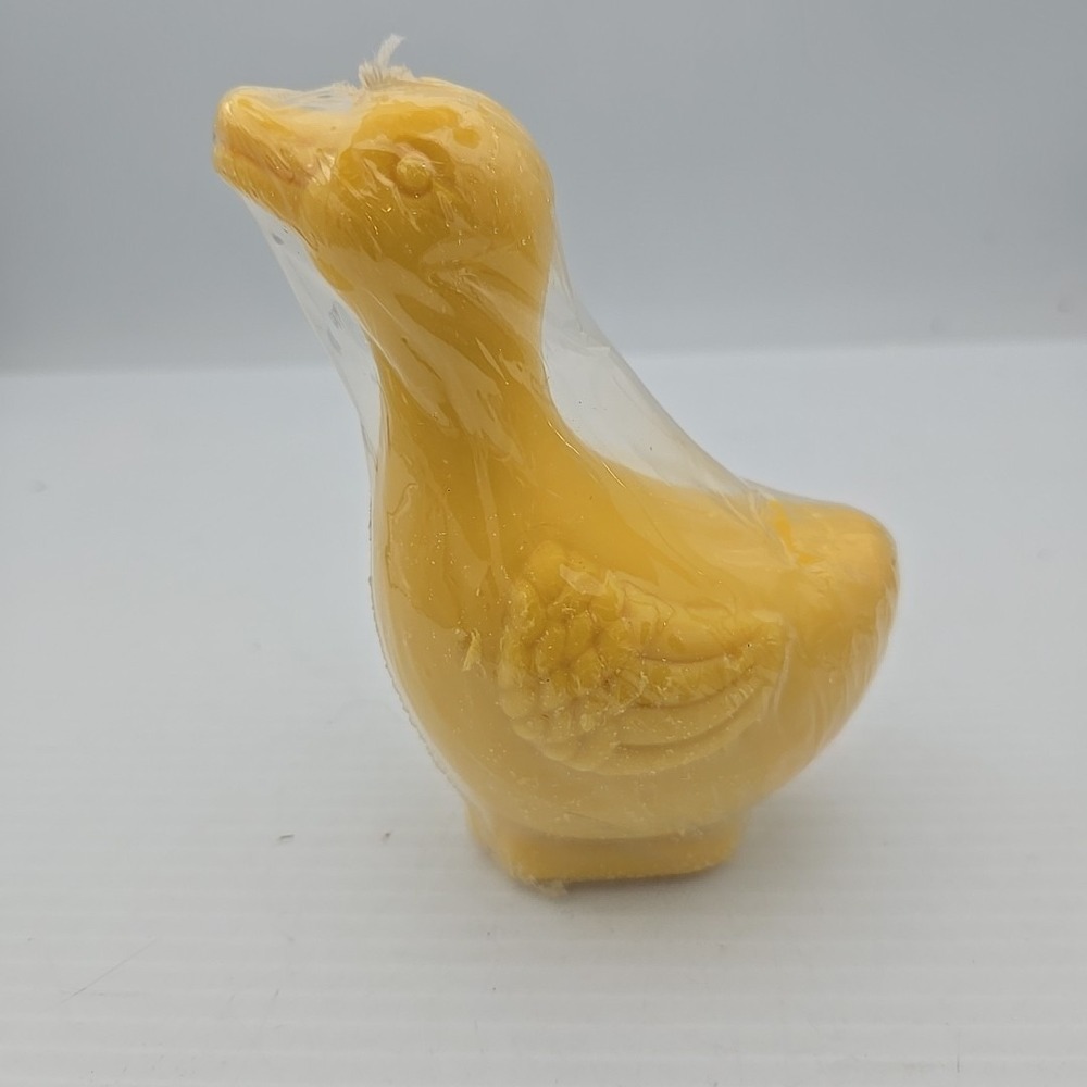 Vintage Yellow Duck Candle 5"‎